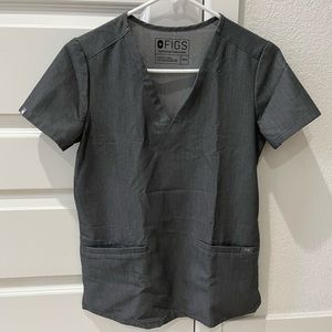 Figs CASMA Scrub Top - Graphite